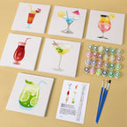 6 Mini Paintings - Cocktail Set