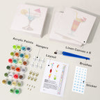 6 Mini Paintings - Cocktail Set