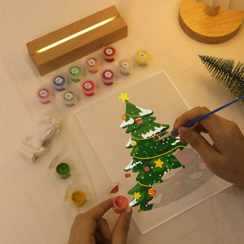 Paint by Numbers Christmas Lamp | Christmas Tree