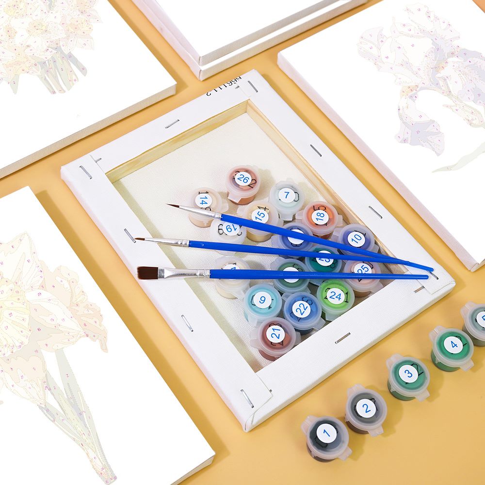 6 Mini Paintings - Flowers Set 2.0