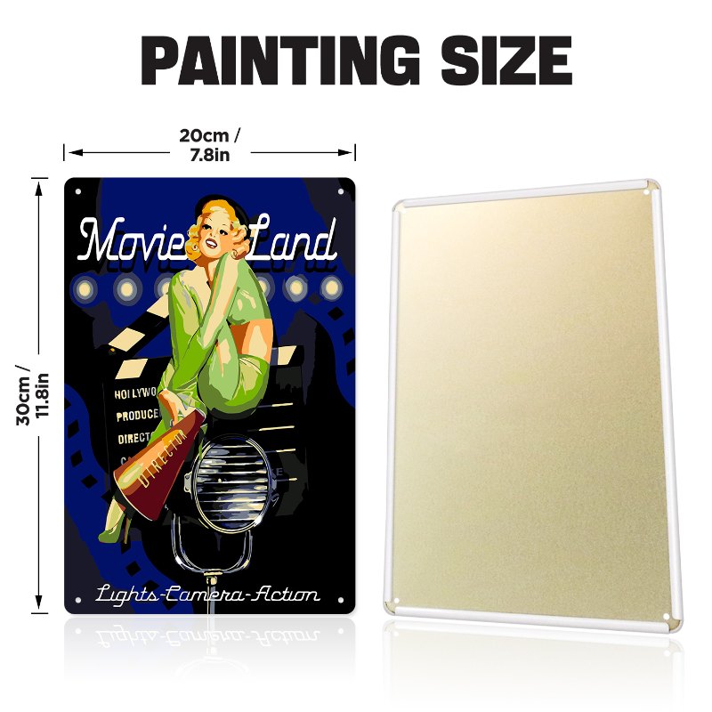 Metal Paint by Number Poster – Movieland