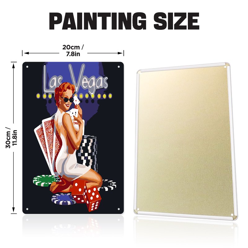 Metal Paint by Number Poster – Las Vegas