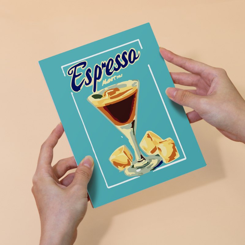 6 Mini Paintings - Gorgeous Cocktail Set