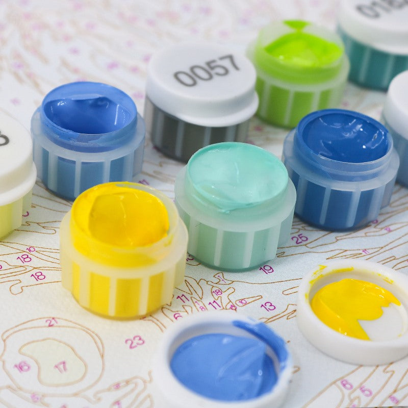 A tulip cowgirl boots | Paint by Number