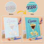 6 Mini Paintings - Gorgeous Cocktail Set