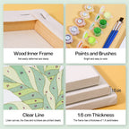 9 Mini Paintings – Indoor Plants Set | Paint by Numbers