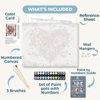 Abstract Heart | Paint by numbers