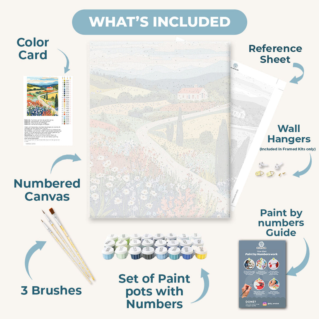 Hill landscape | Paint by Numbers