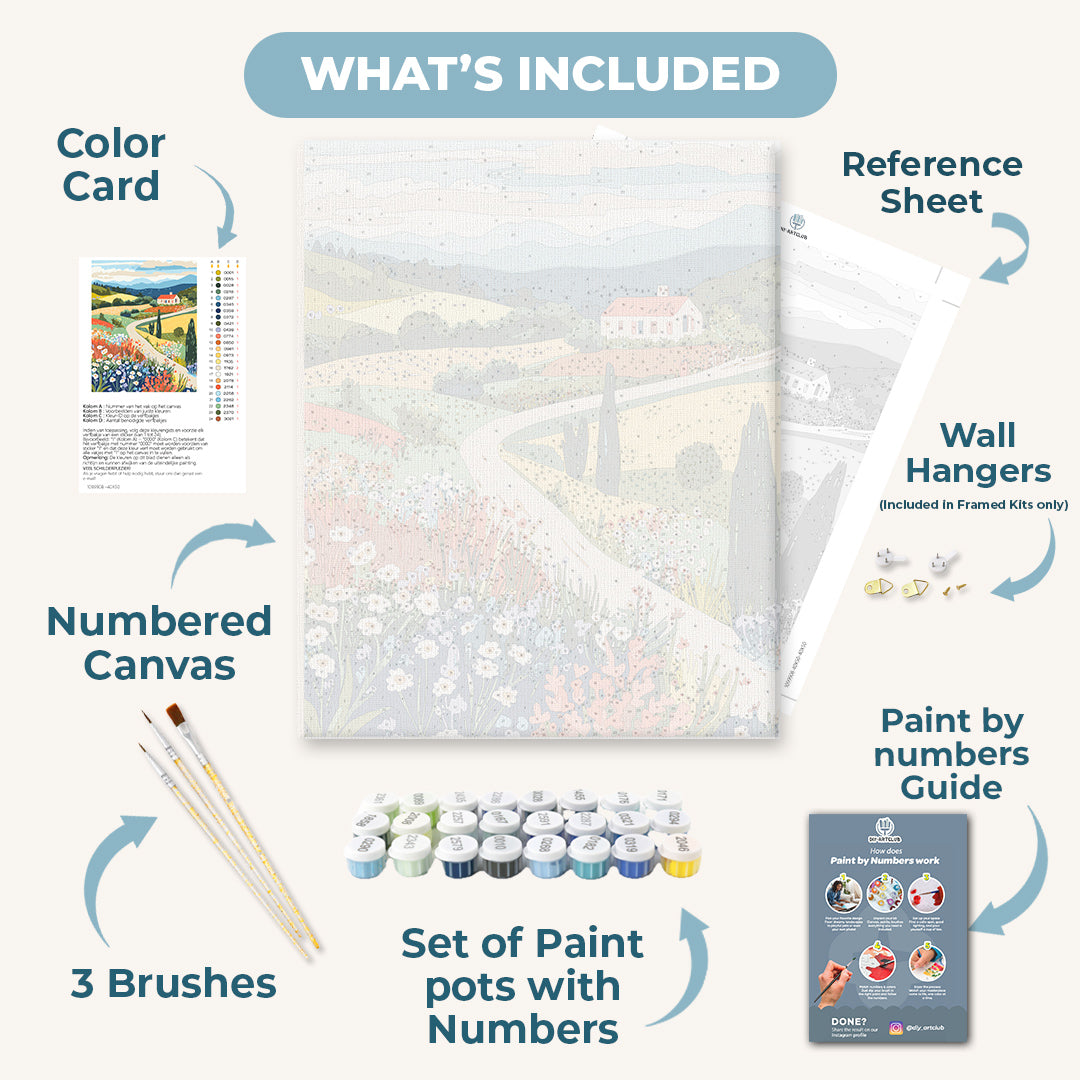 Hill landscape | Paint by Numbers