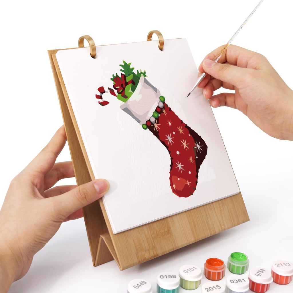 2026 Paint by Numbers desk Calendar | Christmas Edition