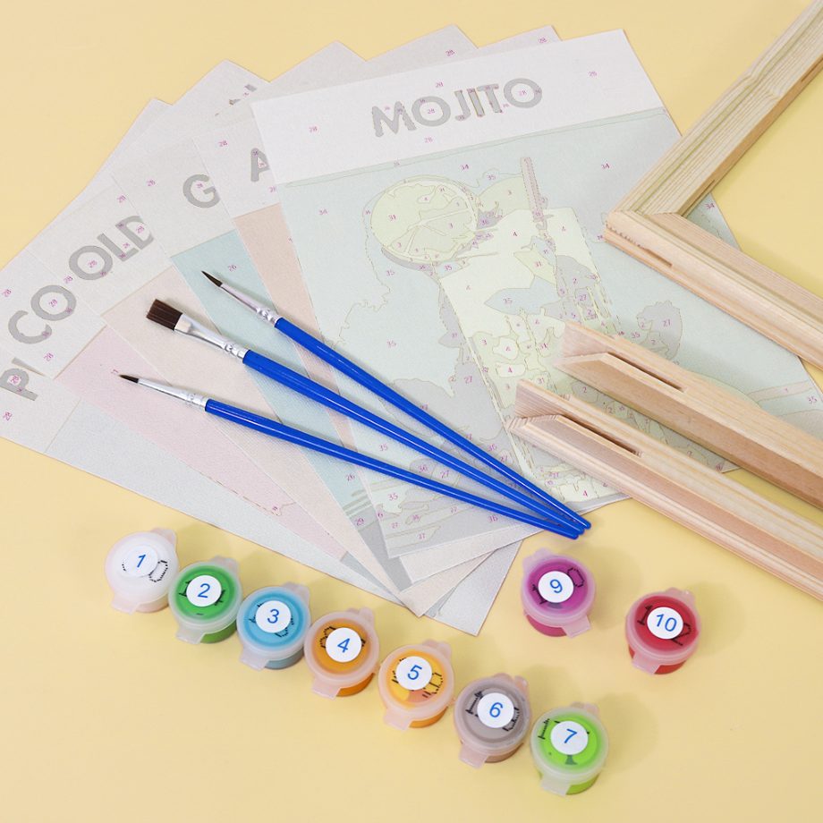 6 Mini Paintings - Cocktail Deluxe Set