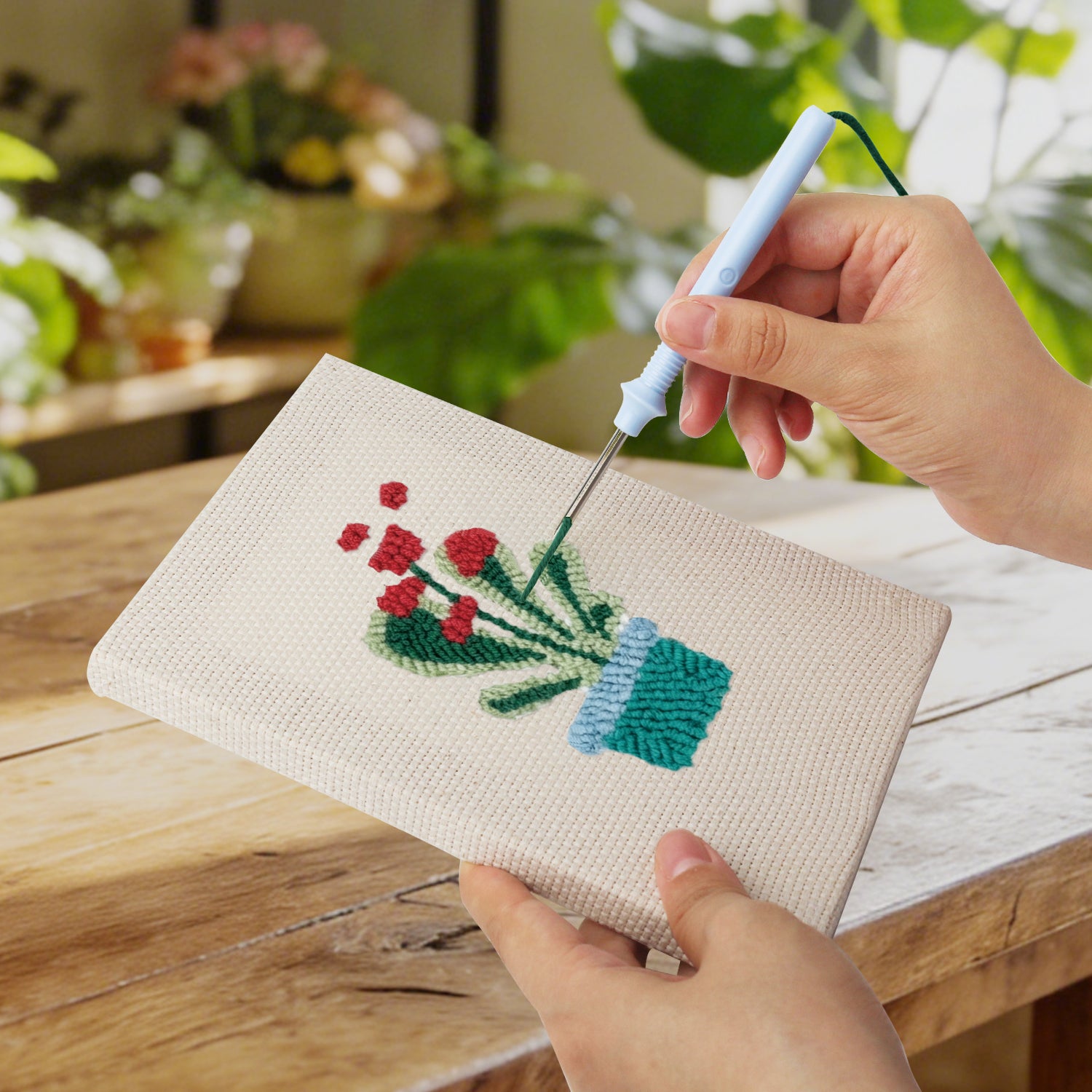 Potted Plants 7 | Mini Punch Needle Kit