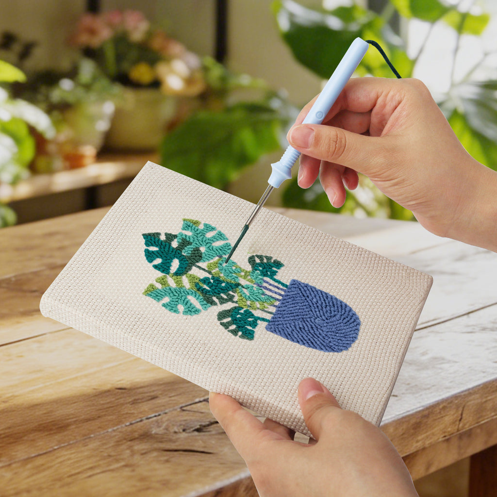 Potted Plants 12 | Mini Punch Needle Kit