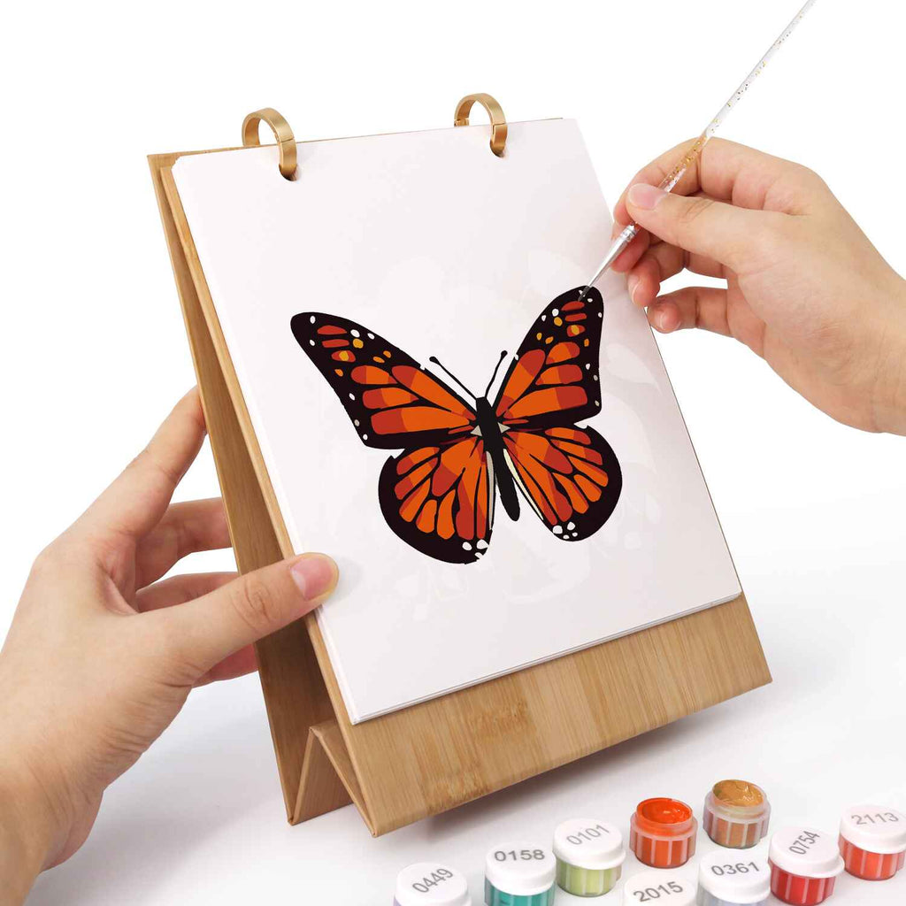 2026 Paint by Numbers desk Calendar | Butterfly Edition