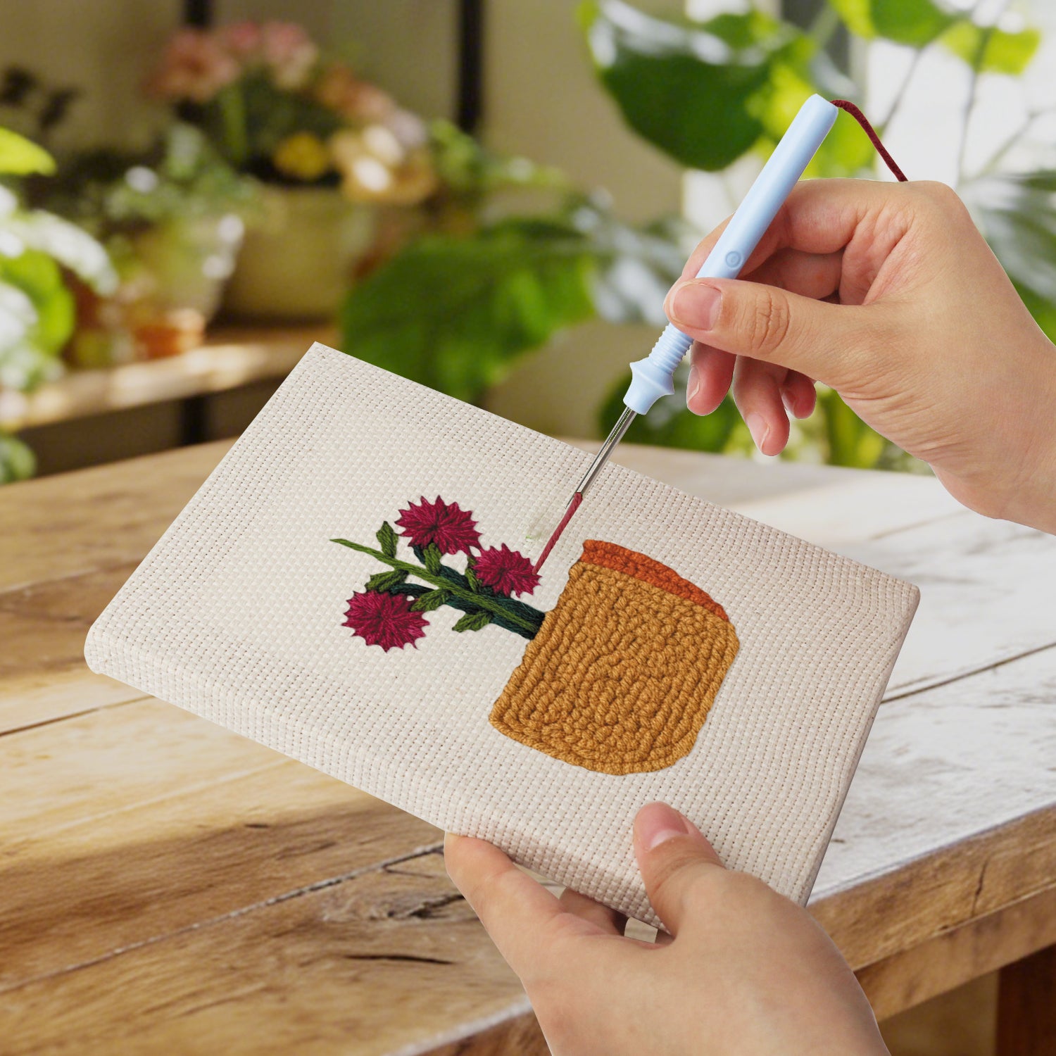 Floral Plants 4 | Mini Punch Needle Kit
