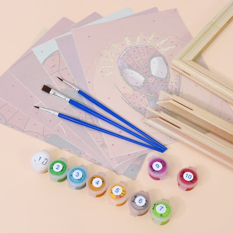 6 Mini Paintings - Superhero Set