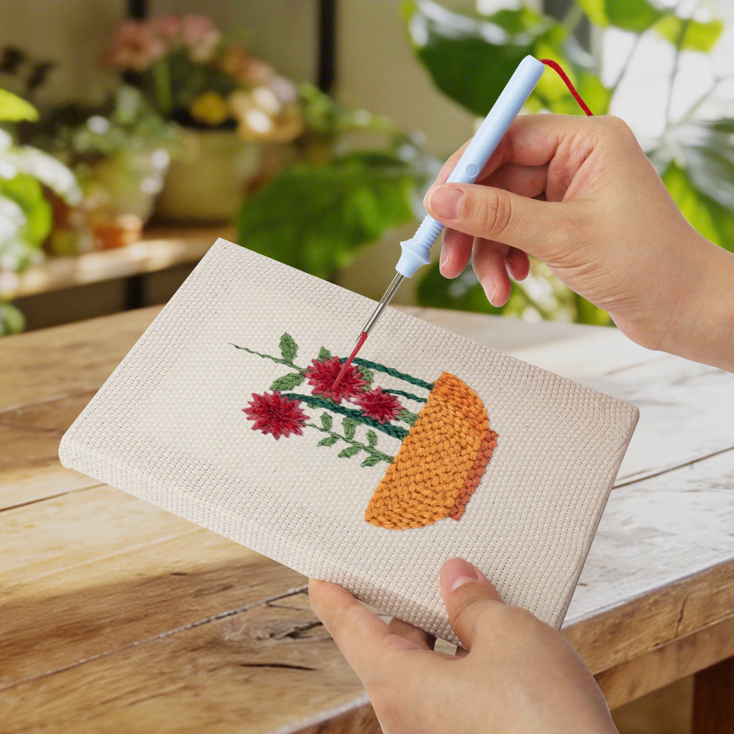 Floral Plants 1 | Mini Punch Needle Kit