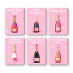 6 Mini Paintings - Champagne Rosé Set