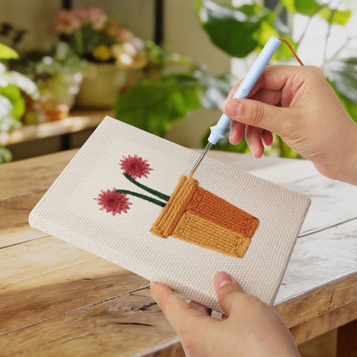 Floral Plants 3 | Mini Punch Needle Kit