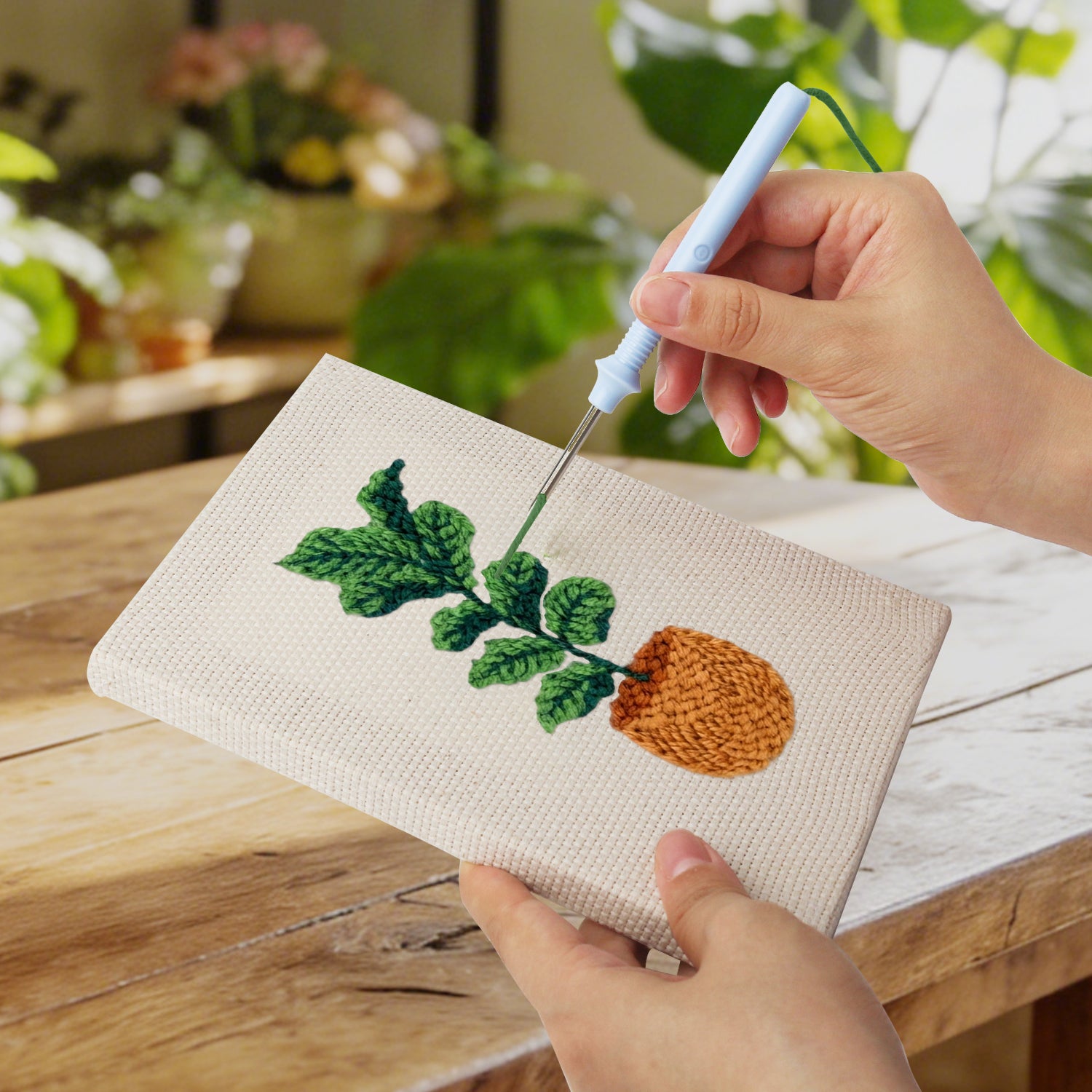 Potted Plants 3 | Mini Punch Needle Kit