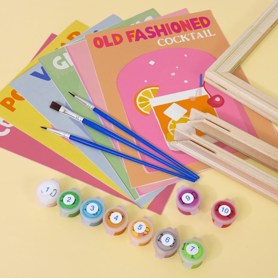 12 Mini Paintings | Colorful Cocktail Bundle