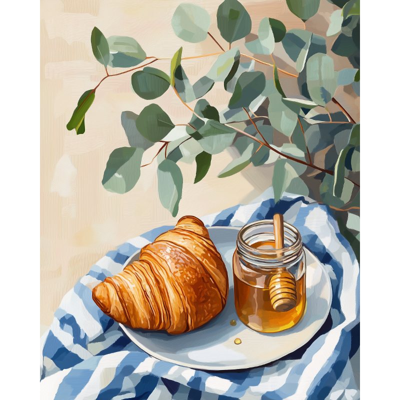 Honey Croissant | Paint by Numbers