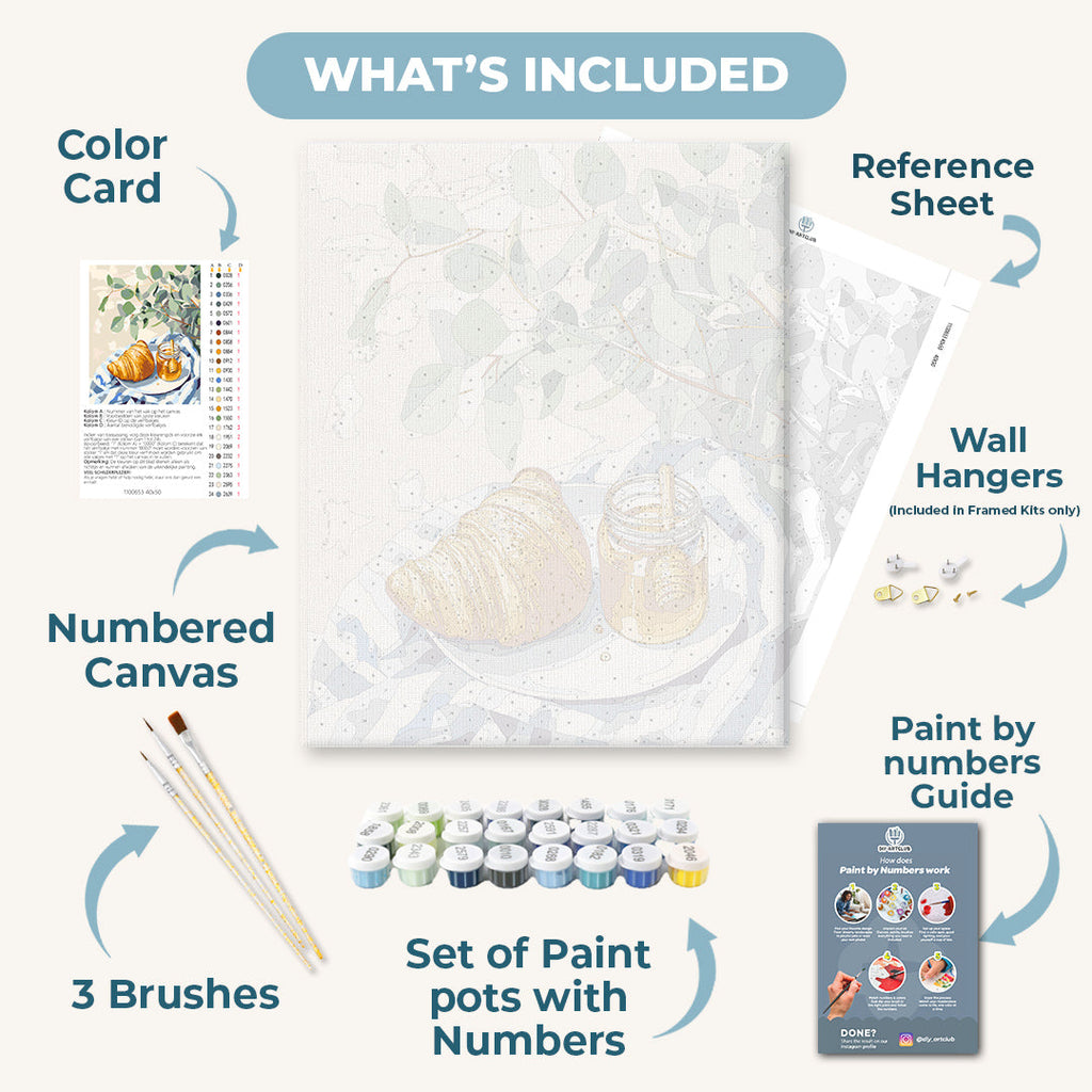 Honey Croissant | Paint by Numbers