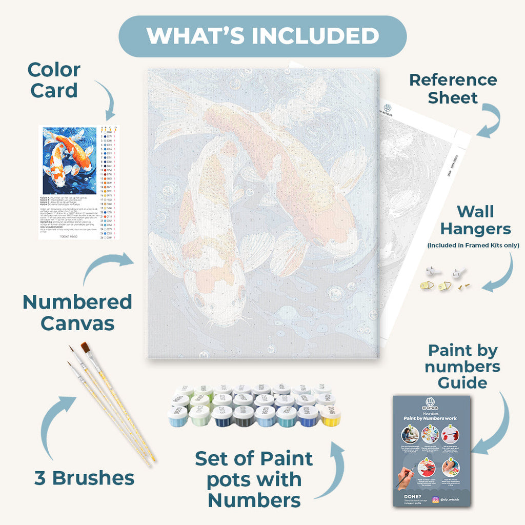 Traditional Koi fish | Paint by Numbers