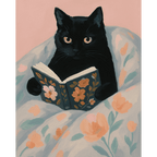 Reading cat | Paint by Numbers