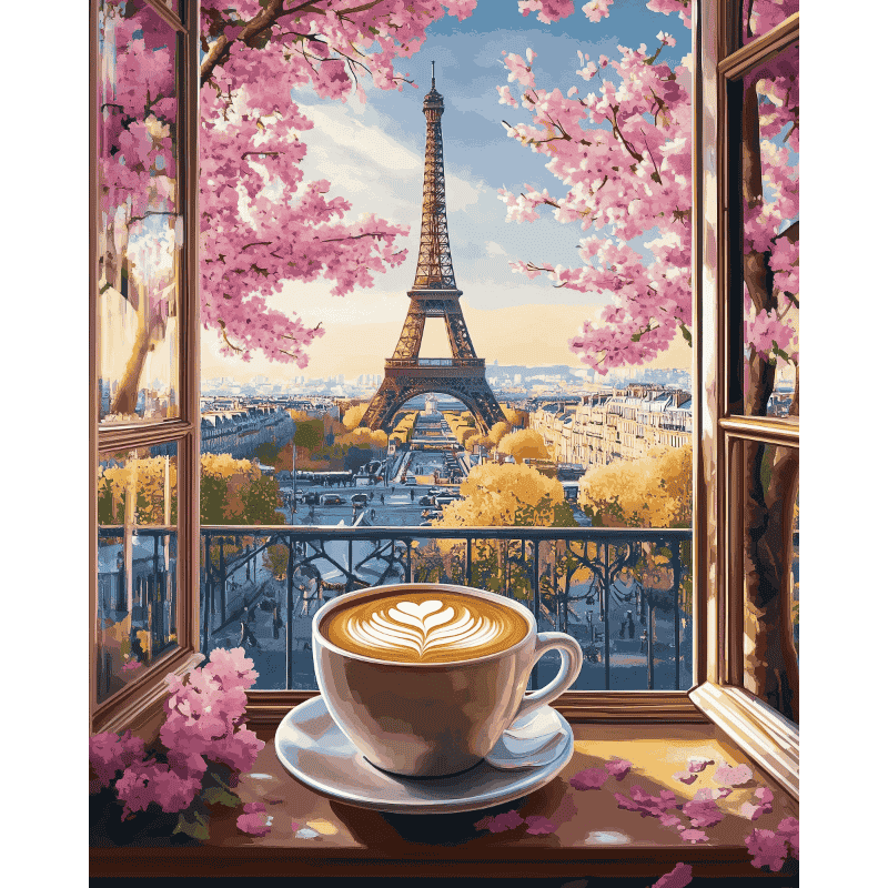 Cappuccino in Paris | Paint by Numbers