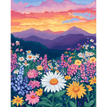 Colorful flower landscape | Paint by Numbers