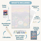 Colorful flower landscape | Paint by Numbers