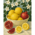 Pomegranates & Lemons | Paint by Number