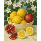 Pomegranates & Lemons | Paint by Number