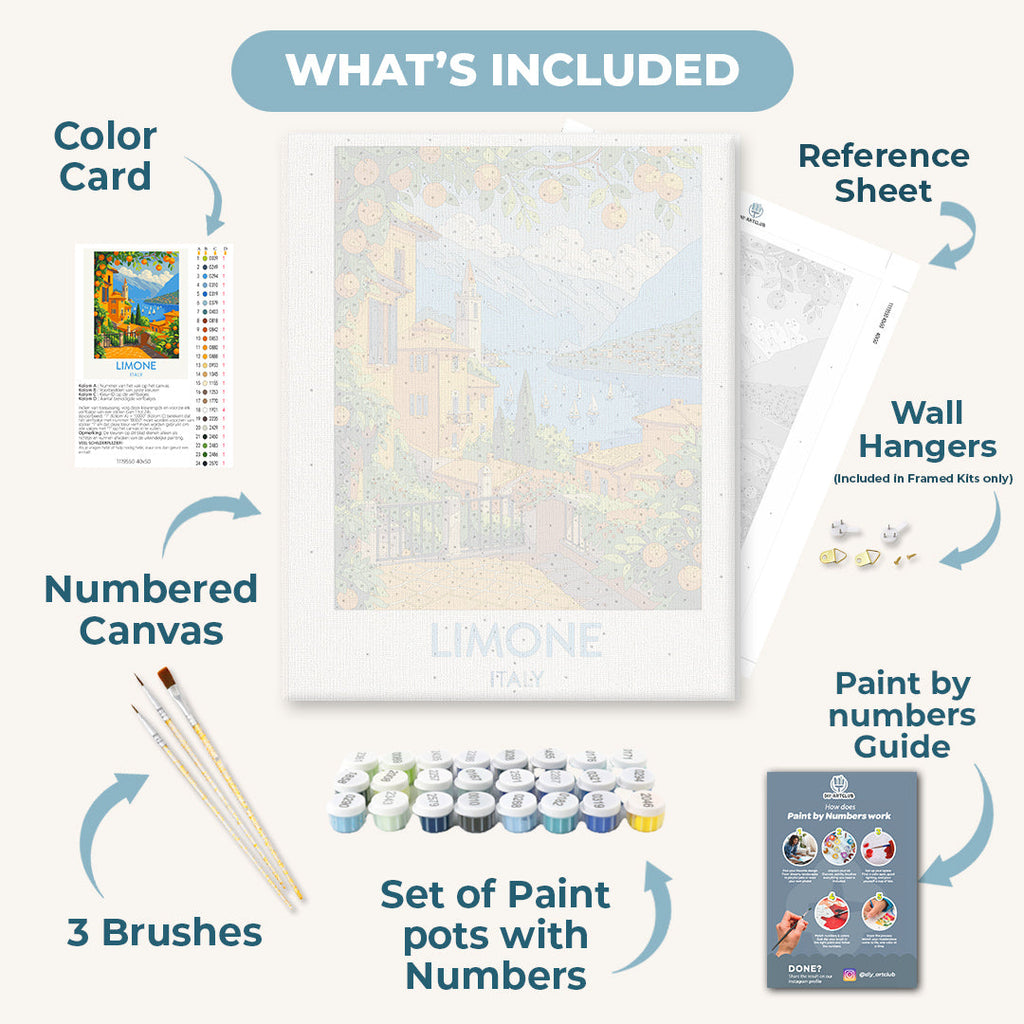 Limone Italy | Paint by Number