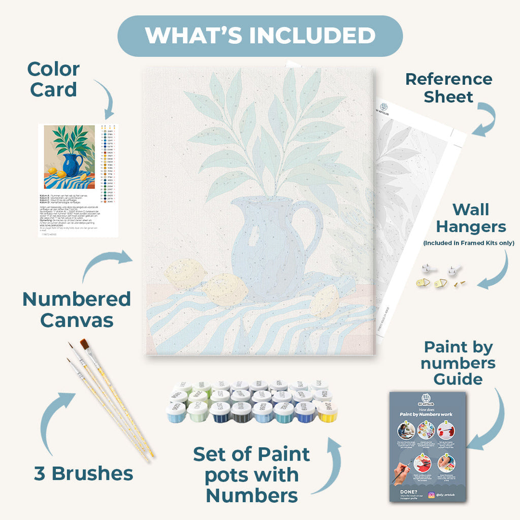 Lemons & Leafs | Paint by Number