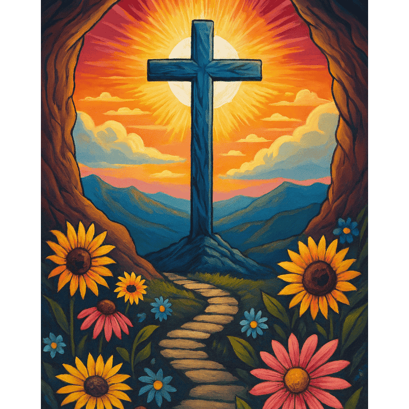 Shining cross | Paint by Number