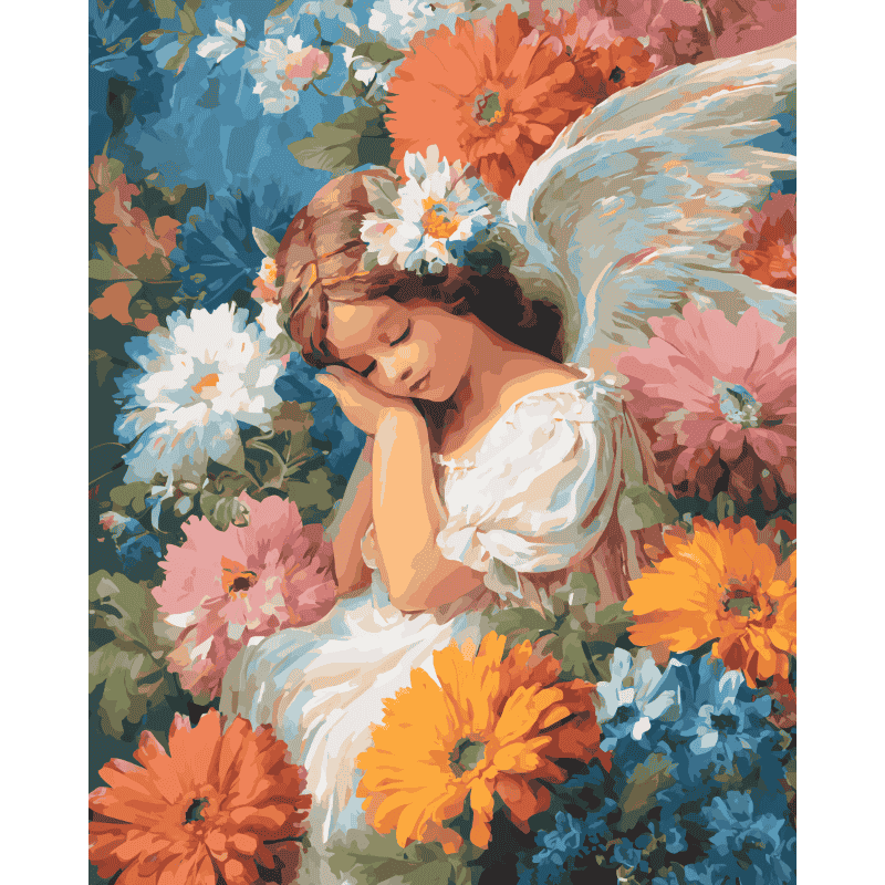 Flower Angel | Paint by Number
