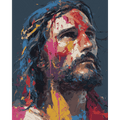 Abstract Jesus | Paint by Number