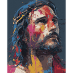 Abstract Jesus | Paint by Number