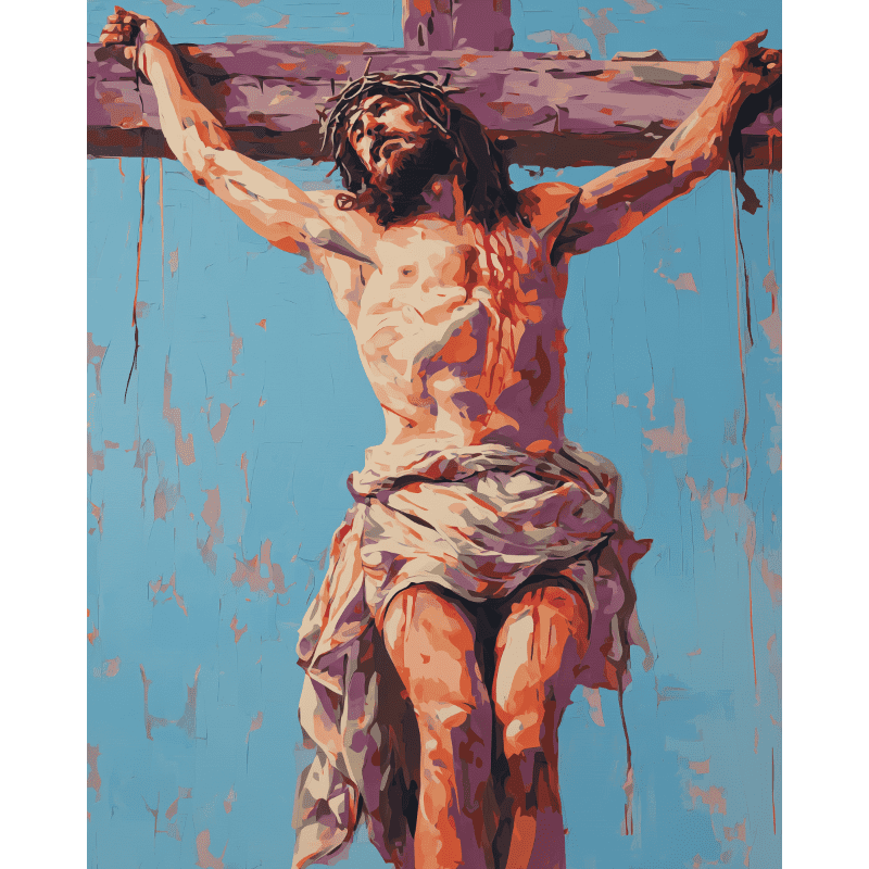 Jesus on the cross | Paint by Number