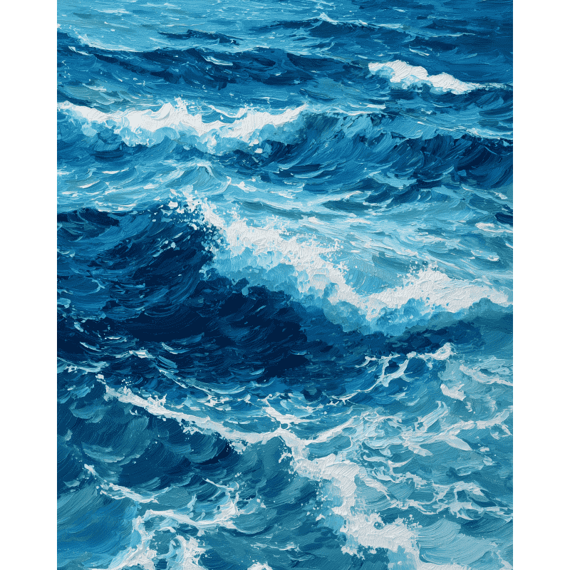 Into the waves | Paint by Number