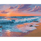 Pink sunset | Paint by Number