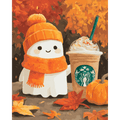 Pumpkin spice ghost | Paint by Number