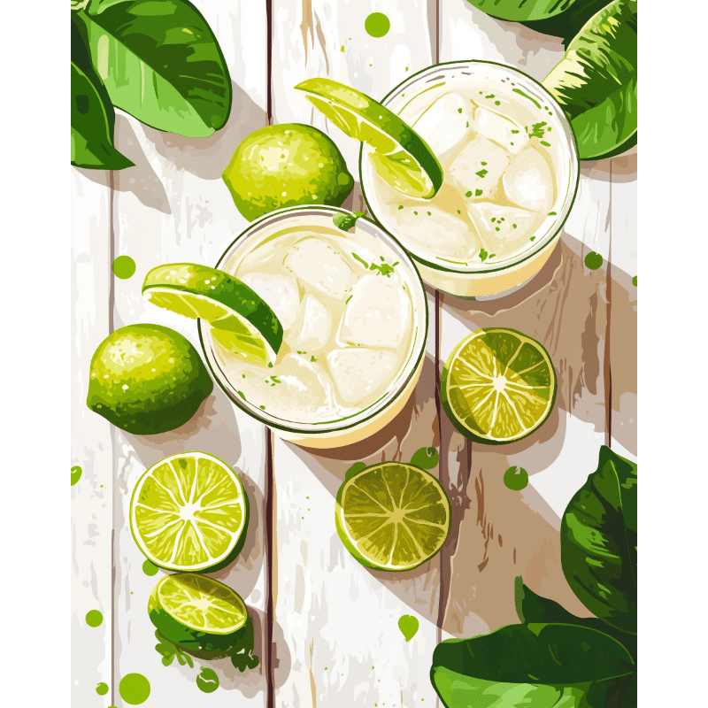 Refreshing Margaritas | Paint by Number