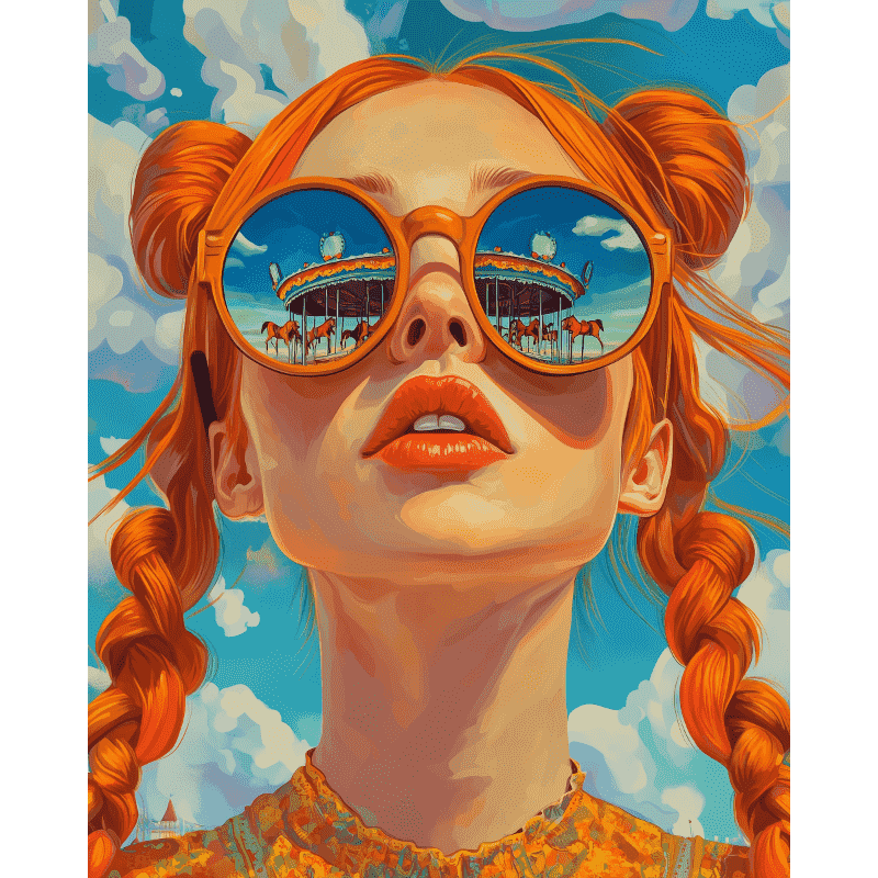 Ginger carousel | Paint by Number