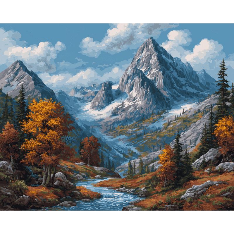 Autumn Peaks | Paint by Number
