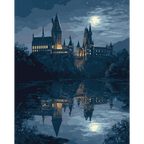 Moonlit castle | Paint by Number