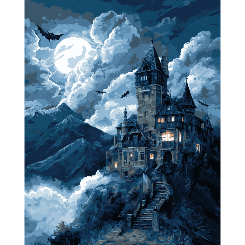 Dracula`s mansion | Paint by Number