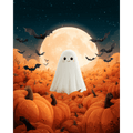 Pumpkin ghost | Paint by Number